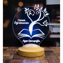 Canım Öğretmenim 3D LED Lamba - Öğretmene Kişiye Özel, Mezuniyet ve Öğretmenler Günü İçin Hediye Fikri
