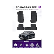 Mercedes B Serisi W247 2018+ Araca Özel Havuzlu "karbon" Paspas T
