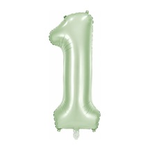 1 Rakam Folyo Balon Yeşil Rengi 76 Cm