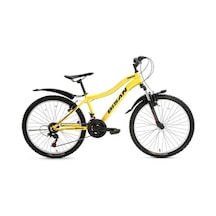 Bisan Rocky Erkek Dağ Bisikleti 42cm V 26 Jant 21 Vites Cat Sarı Siyah Çok Renkli