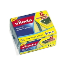 Vileda Eko Klasik Yeşil Oluklu Bulaşık Süngeri 5 Adet