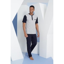Kly 2116 Midi Yaka Pijama Takım 001