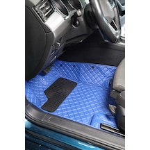 Ford Mondeo 2 1992-2000 Özel Mavi Renk 8d Diamond Premium Kaymaz Deri Oto Paspas