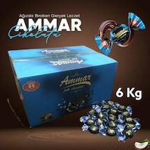 Ammar Bitter Kaplamalı Hindistan Cevizi Aromalı Bayramlık İkramlık Çikolata 6 KG