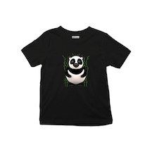 Çocuk Tişört Cartoon Panda Among Bamboos 001