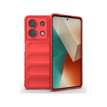 Poco X6 Kılıf Optimum Silikon - Kırmızı İtdark312