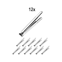 12 Adet 304 Çelik 14,8 Cm. Buz Ve Şeker Maşası Mt130-12