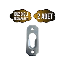 Tablo Ve Çerçeve Askı Demiri Dişli Askı Aparatı Metal Boy:40mm En:15mm 2 Adet Krom