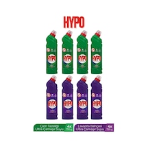 H.hypo Ultra Çamaşır Suyu 4 Çam Ve 4 Lavanta 750 Mlx8 8'li Set