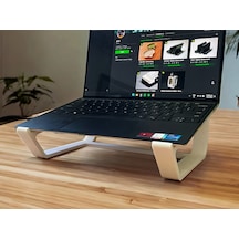 Ergonomik Laptop Yükseltici Standı - Masaüstü Dizüstü Bilgisayar Tutucu Aksesuar