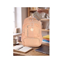 Unisex Su Geçirmez Çok Bölmeli Krinkıl Kumaş Okul Çantası Laptop Çantası Yavru Ağzı Yavru Ağzı