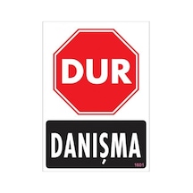 Pvc Levha Quot;Dur Danışmaquot; 25*35 Cm