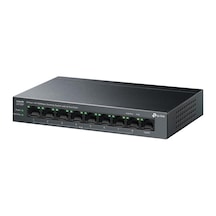 Ls109p 8 Port 10/100 +1 Port Rj45 Uplınk 63w 250 Metre Poe Mesafe Metal Kasa Swıtch