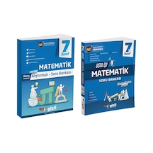 Gizli 2025 7. Sınıf Matematik Alıştırmalı + Usta İşi Soru Bankası Seti 2 Kitap Güncel Müfredat