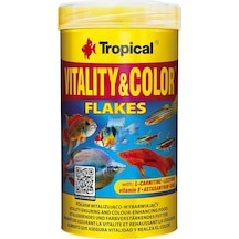 Vitality Flakes Balıklar İçin Renklendirici Pul Balık Yemi 250 Ml 50gr