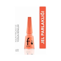 Jel Görünümlü Parlak Oje Mercan Kırmızı - Jelly Look Ne. - Jl03 Coral Red - 8690604233618 Diğer