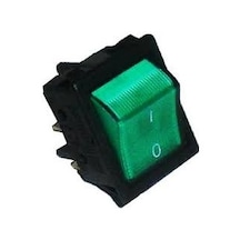 Tekli Soba Anahtarı Geniş Işıklı 4 Bacaklı Yeşil Renk 20X25 MM