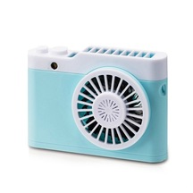 Cbtx Taşınabilir Mini Usb Şarjlı Kamera Fanı Asılı Boyun Küçük Fan Mavi