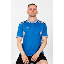Hummel Otantik Polo Yaka Kamp Tişört Mavi
