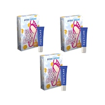 Foot Care Ayak Kokusu Giderici Ayak Kremi 10 G x 3 + Pamuklu Çorap x 3 Adet