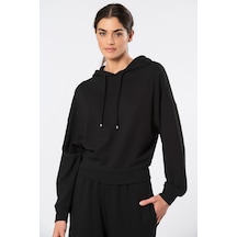 Türen Kadin Kapüsonlu Sweatshirt 3612/siyah Siyah