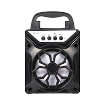 Yunboo Taşınabilir Bluetooth Hoparlör - Tf Kart Desteği, Bass Ses Kalitesi, Kare Dans İçin Siyah