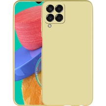 Galaxy Uyumlu M33 Kılıf Uzrm Premier Silikon Kapak - Gold Gold