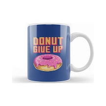 Doughnut Retro Pixel Donut Give Up Kupa Bardak Porselen Karışık