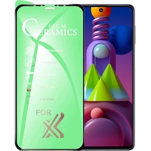 Samsung Uyumlu M51 Ekran Koruyucu 9D Seramik Nano Tam Kaplayan Kavisli