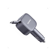 Anker Nano Usb-c Araç Şarj Cihazı, 75w, Ultra Kompakt Type-c Hızlı Şarj Cihazı, Entegre Geri Çekilebilir Kablo, Gri - A2738