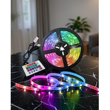 Led Şerit Işık 5 Metre Rgb Renkli Ucz5mşeritled3