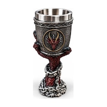 4 Adet El Tasarımlı 3d Kabartmalı Paslanmaz Çelik Kadeh Kupa El Yapımı Dekoratif Kadeh, Çelik Mug, Goblet, Barware