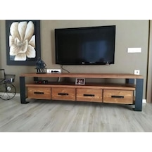 Deryawood Tv Ünitesi Masif Ahşap Ağaç Standı (331050590)