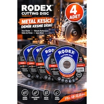 4 Adet Metal Kesici Demir Kesme Diski 115x1,0x22,23 Mm İnce Taş Spiral Demir Kesici Disk