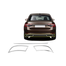 Nova Krom Skoda Superb Krom Egzoz Çıkışı 3 Parça Set 2020 Ve Üzer