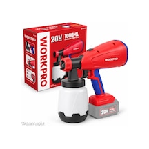 Workpro Wp397005 20volt 1000ml. Şarjlı Boya Tabancası +yedek Nozul/meme Akü Dahil Değildir