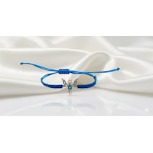 Ariş Güç Meleği Mavi Topaz Altın Bileklik Sandalfon Sarı Altın