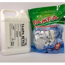Tampa Yüzey Temizleyici Beyaz Sabun Parfümlü 5 Lt & Bulaşık Makinesi Tableti