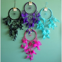 Rüya Kapanı Dream Catcher Model 24 Çok Renkli