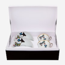 Beyaz Porselen Kahve Fincan Seti 100 Ml
