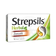 Strepsils Herbal Zencefil Şekersiz 16 Pastil 2 Adet