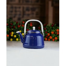 Alev Vintage Demlik - Emaye Kettle, Çaydanlık - 1.5 Litre - Lacivert