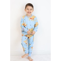 Erkek Pijama Takımı Mavi