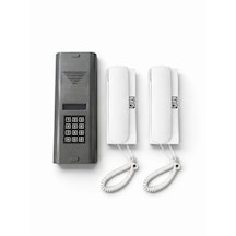 Dijital Şifreli Panel Ve Telefonlu Apartman Konuşma Sistemi 2 Daire Paket