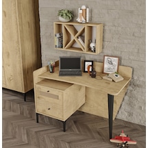 Trio Wood Ders Çalışma Masası %100mdf Lefkas Meşe