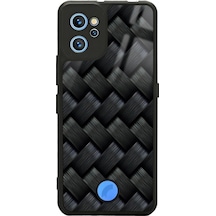 Reeder S19 Pro Max Siyah Hasır Tasarımlı Glossy Telefon Kılıfı Çok Renkli