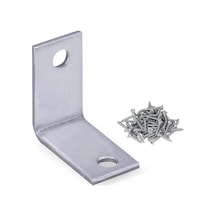 Mobilya Dolap Köşe Bağlantı Sabitleme L Demir Gönye 25x25x15 Mm 25 Adet Diğer