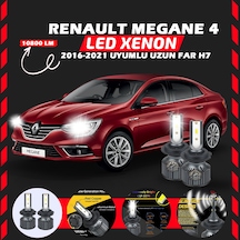 Renault Megane 4 2016-2021 Uzun Far Uyumlu Şimşek Etkili Led Xenon Premium Series H7