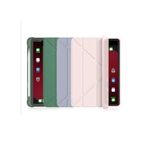 Apple Uyumlu iPad 9. Nesil 10.2" Kılıf Kalem Bölmeli Trifolding Case A2602 A2603 A2604 A2605