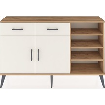 Arges Konsol 5 Raflı 2 Çekmeceli 2 Kapaklı 132x30x83 Çam-aytaşı/aytaşı Aytaşı/aytaşı
